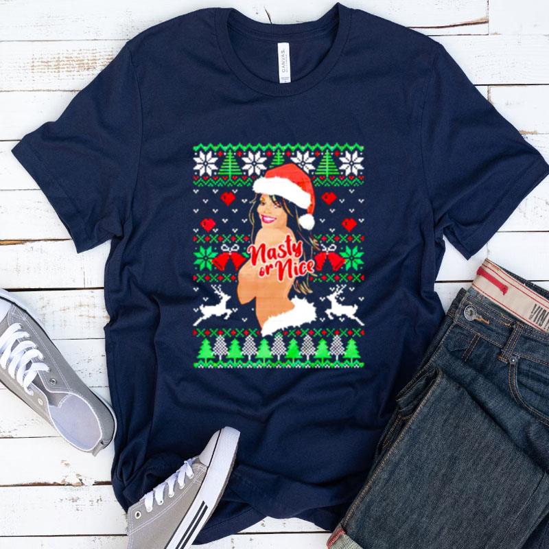Nasty Or Nice Christmas Shirts For Women Men