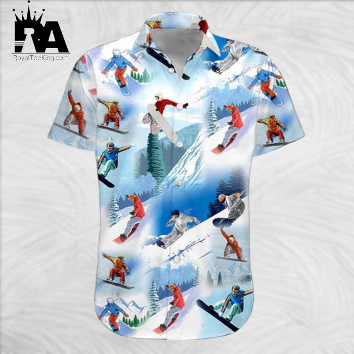 Snowboarding Hawaiian Shirt