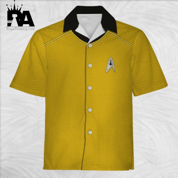 Star Trek Into Darkness Gold Cool Hawaiian Shirt
