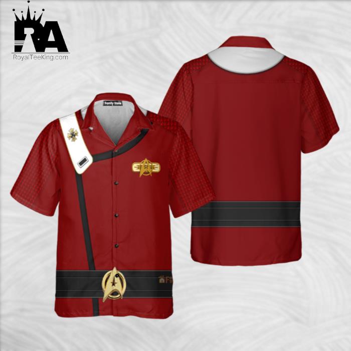 Star Trek Star Trek Admiral Pike Costume Fleece Cool Hawaiian Shirt