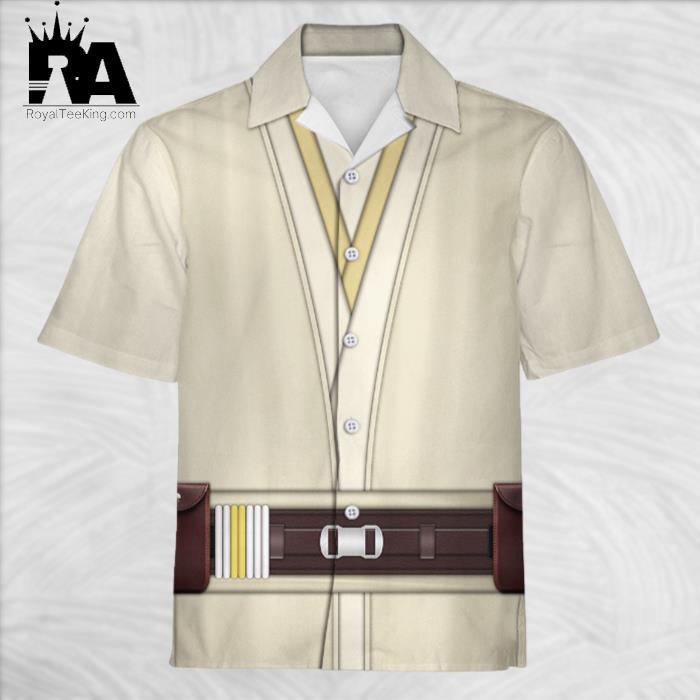 Star Wars QuiGon Jinn's Jedi Robes Costume Hawaiian Shirt