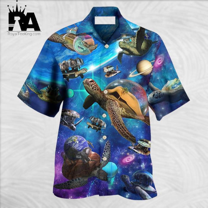 Turtle Loves Amazing Planet Style Hawaiian Shirt