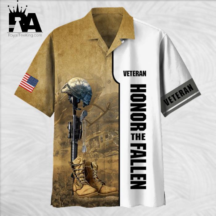 Veteran Honor The Fallen Hawaiian Shirt