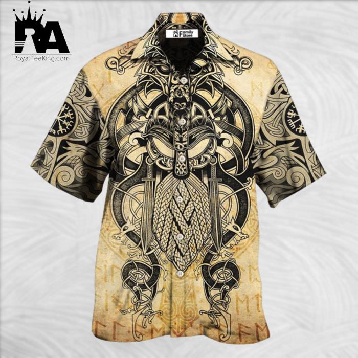 Viking Warrior Blood Pattern Cool Style Hawaiian Shirt